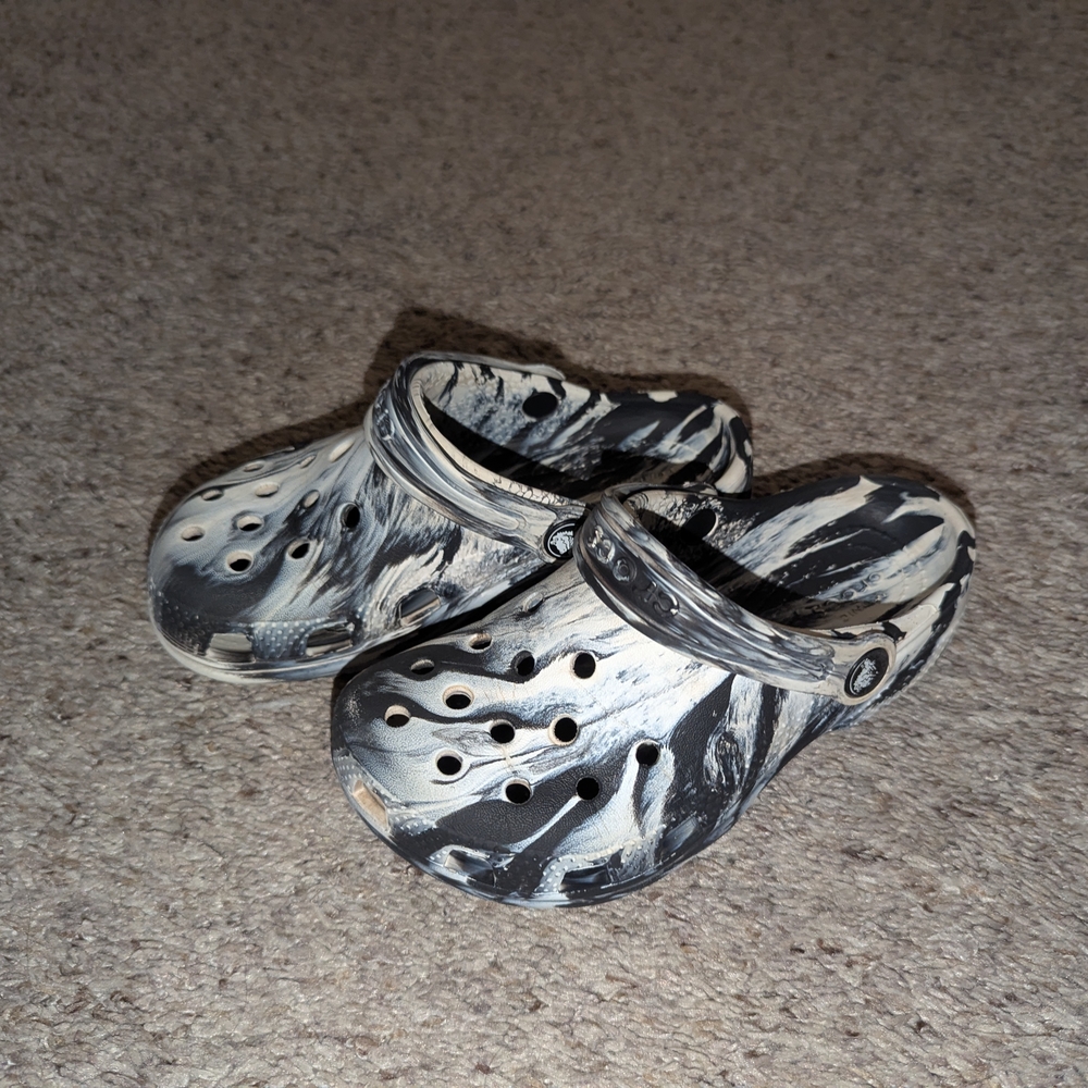 CROCS Kids Sandals Black and White